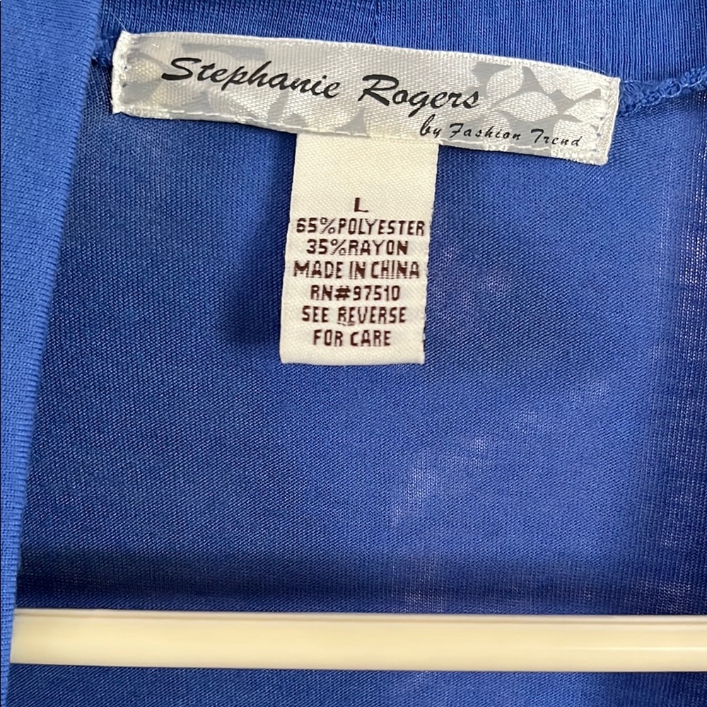 Stephanie Rogers Blue Ruffled Cardigan - Picture 2 of 2